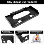 License Plate Bracket, Front License Plate Holder, Compatible with 2009-2014 Ford F150, License Plate Mount, License Plates Frame, Licenses Plate Bumper Pad | Replaces# 9L3Z-17A385-A, FO1068134