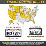 Matte Black License Plate Frames - 2 Pack