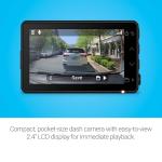 Garmin Dash Cam™ X110, Compact 1080p HD Dash Cam with a 140-degree Field of View, Built in Clarity™ Polarizer, Voice Controlled, GPS, 2.4” Display, Automatic Recording