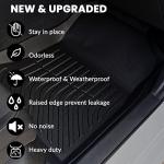 AUXKO All Weather Floor Mats for Honda Civic 2022-2025 2026 Sedan Hatchback Si(Include Sport|2nd Row with&w/o USB Port|Not for Hybrid) Acura Integra 2023-2025 Liners All Season Odorless Anti-Slip