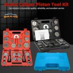 8MILELAKE Disc Brake Caliper Compressor Wind Back Tool 24pc Professional Caliper Tool Set