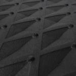 CAR PASS Black Rubber Car Mats, All-Weather Floor Mats Full Set Durable Anti-Slip 3D Rhombus Waterproof Automotive Pad Trim to Fit Liner Universal Fit for Sedan SUV Truck Van, 4 Pcs All Black Rubber