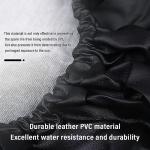 Spare Tire Cover,PVC Leather RV Tire Covers with Thickened Elastic Band and Double Nails,Waterproof RV Spare Tire Cover Automotive Accessories Fit for 25-26 Inch Tires