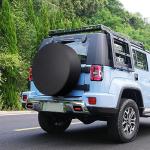 Spare Tire Cover,PVC Leather RV Tire Covers with Thickened Elastic Band and Double Nails,Waterproof RV Spare Tire Cover Automotive Accessories Fit for 25-26 Inch Tires
