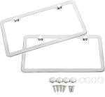 Stainless Steel Mirror License Plate Frame Set