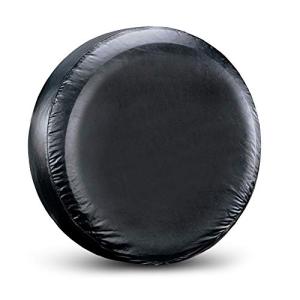 Spare Tire Cover Fit for Your SUV, Jeep, RV, Trailer, Truck, Waterproof Dust-Proof PVC Leather Tire Covers (14 inch for Diameter 23.62” - 27.16”)