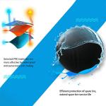 Spare Tire Cover Fit for Your SUV, Jeep, RV, Trailer, Truck, Waterproof Dust-Proof PVC Leather Tire Covers (14 inch for Diameter 23.62” - 27.16”)