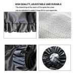 Spare Tire Cover Fit for Your SUV, Jeep, RV, Trailer, Truck, Waterproof Dust-Proof PVC Leather Tire Covers (14 inch for Diameter 23.62” - 27.16”)