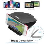 GPS Dash Mount [Matte Black Dock] for Garmin Nuvi Drive Dezl Drivesmart, Tomtom, Magellan Roadmate, Rand McNally, Navman, Cell Phone - Car Adhesive Non-Slip Dashboard Replacement Holder for Satnav