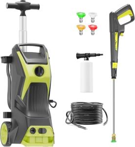 Pressure Washer 4800PSI-MAX-2.6GPH Power Washer with 4 Quick Connect Nozzles, High Pressure Cleaning Machine with Foam Cannon for Cars/Fences/Driveways/Home Cleaning