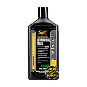 Meguiar's M205 Mirror Glaze Ultra Finishing Polish, Easy-to-Use Formula for Impeccable Shine, Multiple Ways to Apply Mirror Glaze, Removes Defects and Swirls for a High Gloss, 8 Oz Container