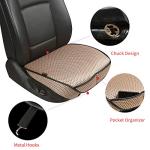 Auto Newer Breathable Universal Four Seasons Car Seat Covers，Luxury Car Seat Cushion ，Protectors for Front Seat Bottoms,Compatible with 95% Vehicles， Fit for Cars Truck SUV (Gold Beige,1PCS)