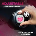 Air Jungles Honey Peach Scent Car Air Freshener Clip, 6 Vent Clips, 4ml Each, Long Lasting Air Freshener, Up to 180 Days Car Refresher Odor Eliminator