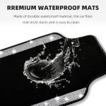 NBTEPEM Bling Car Floor Mats Full Set, Universal Fit Most Cars,SUV, Trucks, 4 pcs Sparkle Glitter Diamond Carpet for Women Girls with Anti-Slip Pad (Silver Diamond)