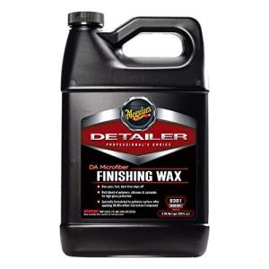 Meguiar's Professional DA Microfiber Finishing Wax D30101 - Pro Car Polish Removes Light Defects While Adding Protection, Ideal for Use on DA Microfiber Finishing Disc and DA Polisher, 128 Oz, 1 Gal