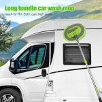 62'' Car Wash Brush with Long Handle Car Wash Mop Mitt Chenille Car Cleaning Kits Windshield Window Squeegee Car Duster Microfiber Towel Gloves for Cars RV SUV Truck 11PCS