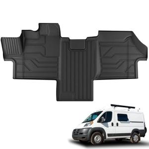 KARPAL Floor Mats for Ram Promaster 2018-2025 1500/2500/3500 (Not Fit for EV & Ram Promaster City), TPE All-Weather Floor Liners Front Row Car Mats, Ram Accessories