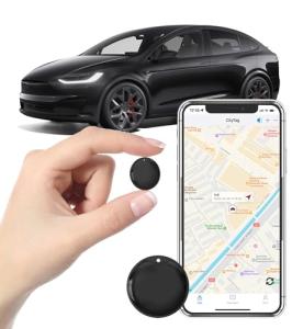 GPS Tracker for Vehicles - Car Tracker Device Hidden for Vehicles, Real-Time Mini Tracker Device for Vehicles, No Monthly Fee Subscription No SIM Card Required(Available for Android and iOS) (Black)