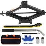 KOERZORE Scissor Lift Jack, 4400 lbs Capacity, Heavy Duty Car Jack for SUV, Sedan, Coupe, Emergency Tire Changes