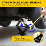 KOERZORE Scissor Lift Jack, 4400 lbs Capacity, Heavy Duty Car Jack for SUV, Sedan, Coupe, Emergency Tire Changes