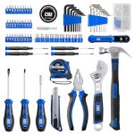 Prostormer 160-Piece Home Repair Tool Set, General Household Hand Tool Kit with Toolbox Storage Case for House, Garage, College Dorm and Office (Blue)