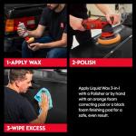 Griots Garage Liquid Wax 3-In-1 for Car Polishing and Detailing, High Gloss Shine and Carnauba-Based Protection for Auto Paint, 11013, 16oz