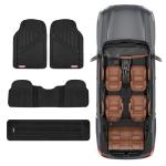Motor Trend Odorless Rubber Floor Mats for Cars