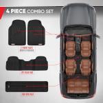 Motor Trend Odorless Rubber Floor Mats for Cars