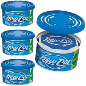 LITTLE TREES New Car Scent Air Fresheners, 4 Pack