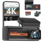 Dual 4K Front and Rear Car Dash Cam