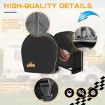 Tire Covers Sets of 2 for RV,Truck,SUV,Trailer Camper,MPV and Van,Heavy Duty Waterproof 600D Oxford Fabric Trailer Tire Wheel Protector Covers,Universal Fits 26-29 Inch Tires Diameter,Black