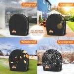 Tire Covers Sets of 2 for RV,Truck,SUV,Trailer Camper,MPV and Van,Heavy Duty Waterproof 600D Oxford Fabric Trailer Tire Wheel Protector Covers,Universal Fits 26-29 Inch Tires Diameter,Black