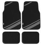 FH Group Car Floor Mats - Carpet Floor Mats for Cars, Universal Fit Automotive Floor Mats, All Purpose Car Floor Mats, Carpet Protector Mat for Most Sedan, SUV, Truck Floor Mats Gray