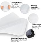 ZONETECH All Weather Full Rubber Clear Car Interior Floor Mats – 4-Piece Set Clear Heavy Duty Car Interior Floor Mats