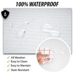 ZONETECH All Weather Full Rubber Clear Car Interior Floor Mats – 4-Piece Set Clear Heavy Duty Car Interior Floor Mats