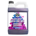 Chemical Guys Extreme Bodywash & Wax Foaming Car Wash Soap - Works with Foam Cannons, Foam Guns, or Bucket Washes for Cars, Trucks, Motorcycles, RVs, and More, Grape Scent - 128 oz (1 Gallon)