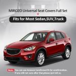 Mirozo Car Seat Covers Set - Breathable Black