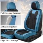 Breathable Leather Car Seat Covers - Universal Fit