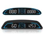 SinoTrack Digital GPS Speedometer Universal Heads Up Display for Car 5.5 inch Large LCD Display HUD with MPH Speed Fatigued Driving Alert Overspeed Alarm Trip Meter for All Vehicle