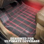 Husky Liners Weatherbeater Floor Mats | Fits 2013-2018 Toyota RAV4 (Excludes Hybrid) | Front & 2nd Row, 3-pc Black - 98971