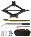 SCUARI Car Jack,Car Jack and Stand Kit,2 Ton Scissor Jacks,Cars Accessories Auto Emergency Kit with Lug Wrench,Jacks for Cars,Lug Wrench Tire Changing Kit,Portable Tire Changing Kits for SUV