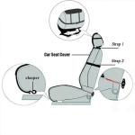 Altlue Real Genuine Sheepskin Seat Covers for Cars SUV Trucks Van RV Front Seats Sheepskin Car Seat Covers Sheepskin Automotive Seat Covers Fuzzy Fleece Fur Car Seat Covers Universal (1 Piece)