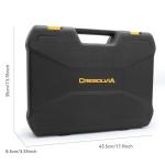 CRESOLVIA Home Tool Kit 199 Piece Basic Household Auto Repair Tool Set Car Toolbox General Hand Tool Kit for Home Men Women DIY with Plastic Toolbox Storage Case Pliers Wrench Combination