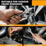 CRESOLVIA Home Tool Kit 199 Piece Basic Household Auto Repair Tool Set Car Toolbox General Hand Tool Kit for Home Men Women DIY with Plastic Toolbox Storage Case Pliers Wrench Combination