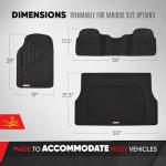 All-Weather Rubber Car Mats with Cargo Liner