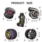 5Pcs Car Air Freshener Incense Chips Scented Ornament Car Auto Parts Turbo Brake Hub Fragrance Hanging Slice, Car Diffuser Ornament Essential Pendant Gift for Car Interior Accessories Home Decor