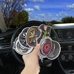 5Pcs Car Air Freshener Incense Chips Scented Ornament Car Auto Parts Turbo Brake Hub Fragrance Hanging Slice, Car Diffuser Ornament Essential Pendant Gift for Car Interior Accessories Home Decor