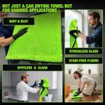 2026 Upgraded 1400 GSM Car Drying Towel-48’’x24’’Extra Large Super Absorbent Twisted-Loop Drying Towels Car Detailing, Non-streak Microfiber Car Wash Detailing/Cleaning Towels for Cars/Trucks/SUVs