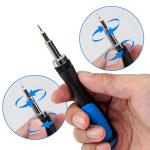 CARTMAN 180-Piece Socket Wrench Auto Repair Tool Combination Package Mixed Tool Set Hand Tool Kit with Plastic Toolbox Storage Case Blue