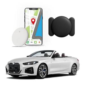 Mini Hidden GPS Tracking Device for Vehicles, Cars etc, Hidden GPS Car Tracking Device with Magnetic Waterproof Case, Running in Apple FIND My, No Extra Monthly fee (Black)